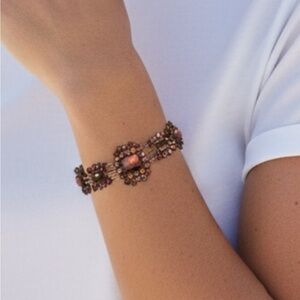 Nicky Butler gemstone toggle bracelet in .925 Sterling Silver